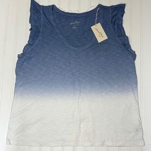 Universal Thread Womens ruffle cap sleeve faded tie dye top BRAND NEW NWT XXL